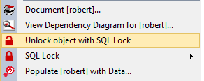 Unlocking Objects Sql Lock Product Documentation