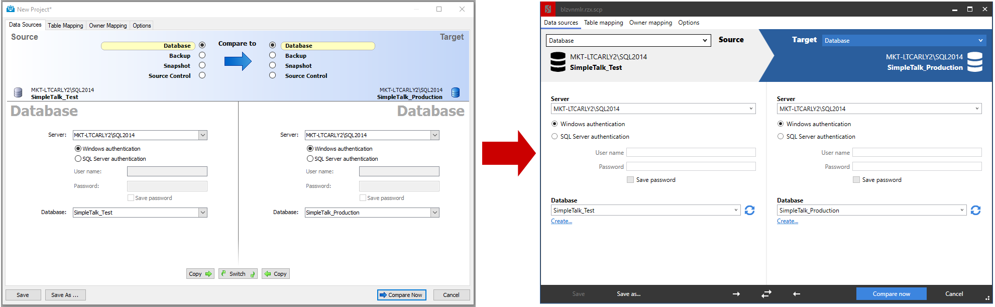 download the new version for windows SQL Compare