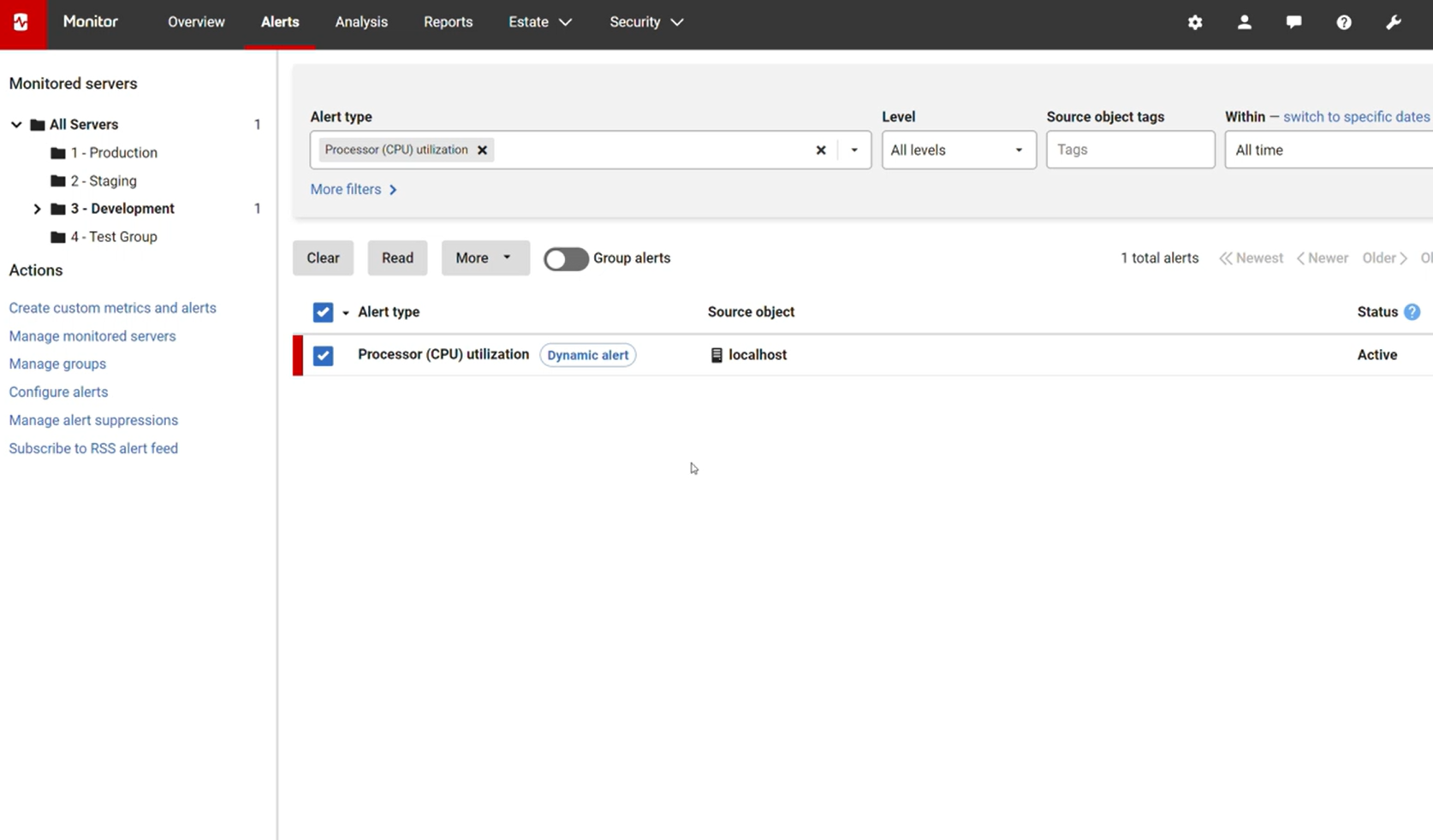Dynamic alerting thresholds - Redgate Monitor 14 - Product Documentation