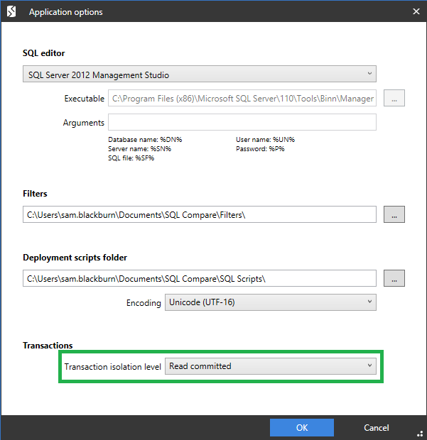 Could not enlist in a distributed transaction SQL Compare 15