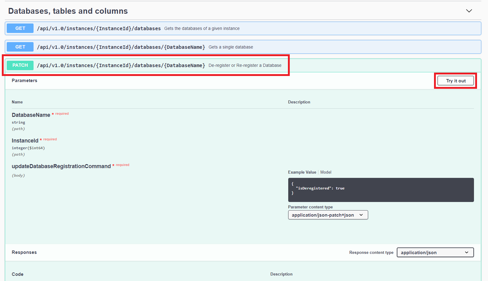 Unarchive database with REST API - SQL Data Catalog - Product Documentation