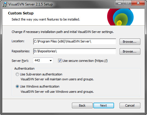visualsvn server download for windows