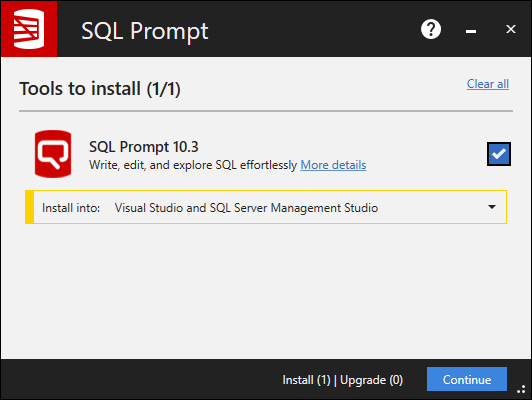 sql prompt compatible with swl server management studio