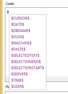 Managing snippets - SQL Prompt 7 - Product Documentation